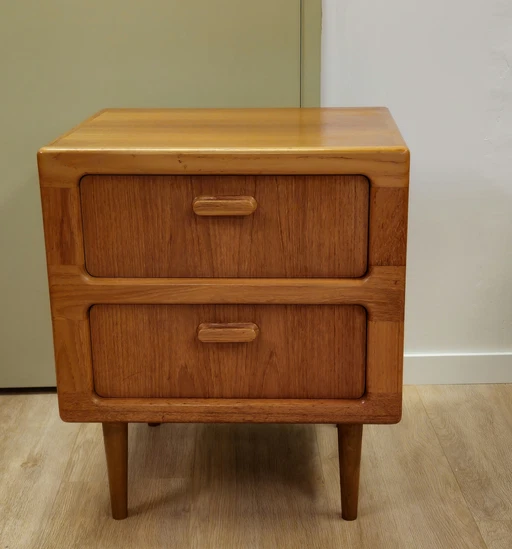 Vintage Silkeborg Nightstand Chest of Drawers Chest of Drawers Cabinet