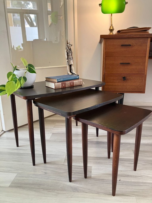 Sidetables set | mid-century teak | Danish design