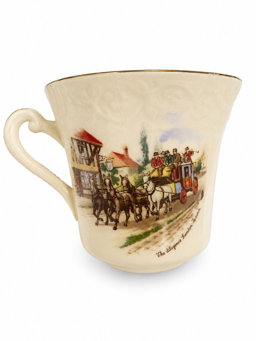 Service CCB Imperial Crown Ivory Stone – « La Diligence » – servies, Ceramic (photo 2 of 6)
