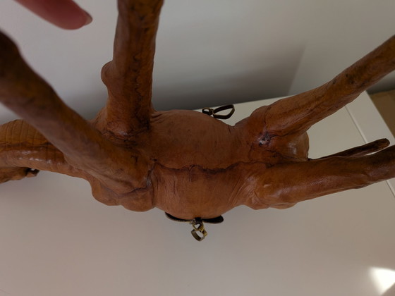 Vintage camel in leather, Decorative Objects, Black (photo 11 of 15)