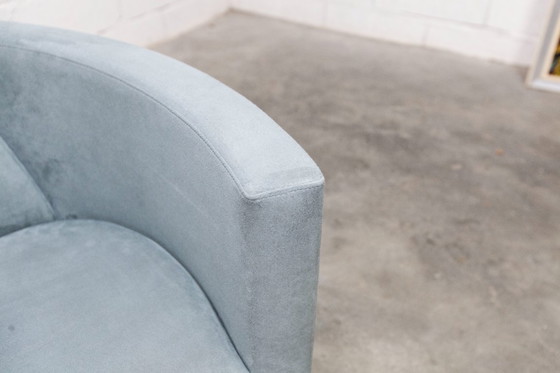 Image 1 of "Negresco" Sofa, designed by Bernard Massot for Neology France, in moiré velvet