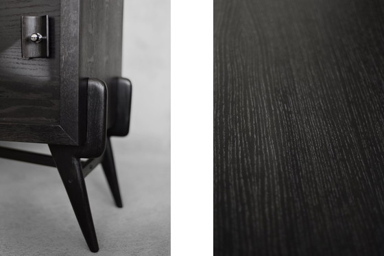 Image 1 of Vintage dark oak sideboard, 1960