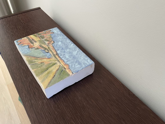 Image 1 of Small Ceramic painting landscape