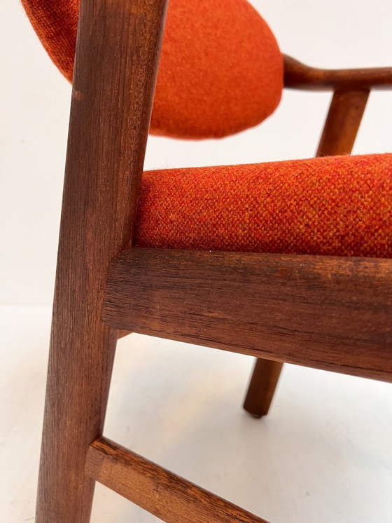 Image 1 of Satz neu bezogener dänischer Designstühle von Schou Anderson, 1960er Jahre