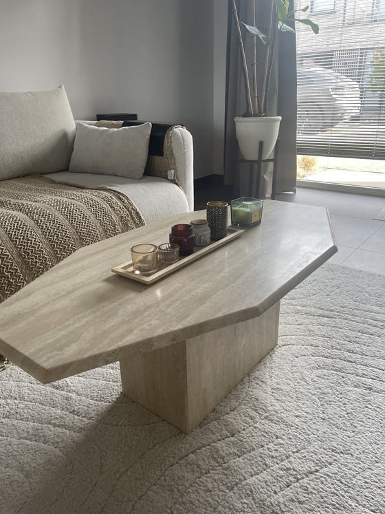 Image 1 of Table basse Tavertin - pierre naturelle véritable