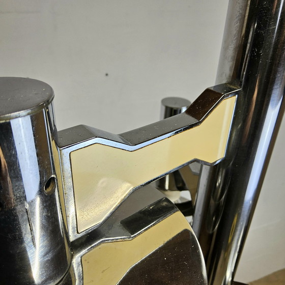 Image 1 of Vintage / Space age Itiliaanse kroonluchter Gaetano Sciolari /  hanglamp /vintage design chandelier 