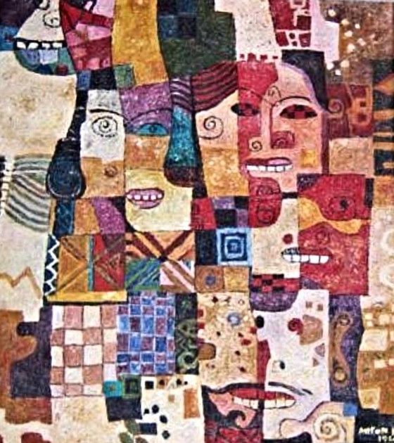 Image 1 of Anton Huang 1935-1985 su tela 70x80cm. 