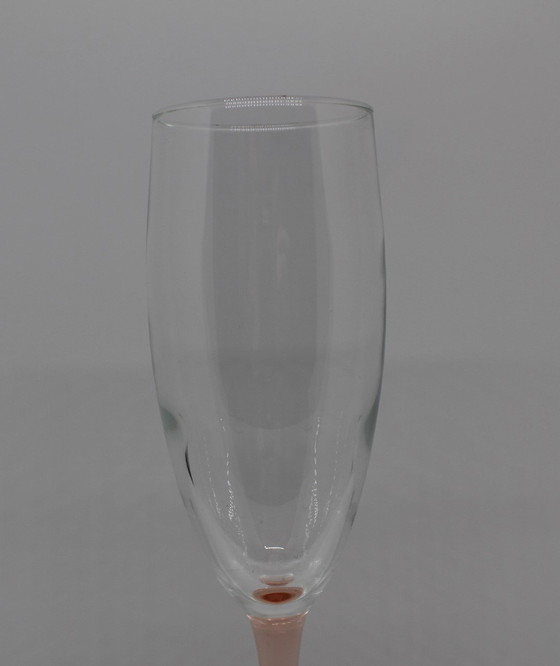 Image 1 of Juego de 4 copas de champán Luminarc rosa, modelo &quot;La flûte rosée&quot;