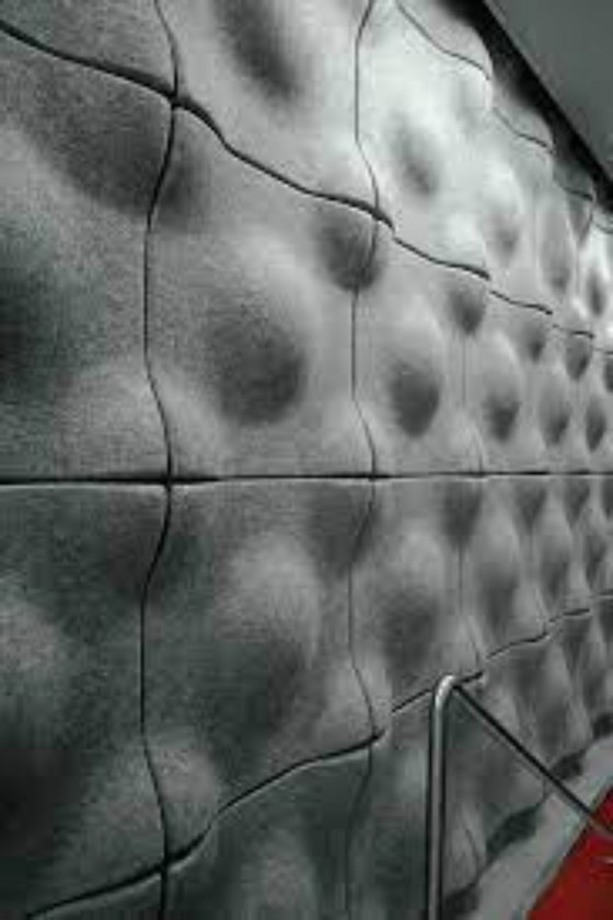 Image 1 of Offecct soundwave swell akoestische 3D design panelen grijs vilt, modulair