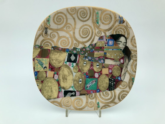 Image 1 of Set of 8 Gustav Klimt porcelain collectible plates, with certificates