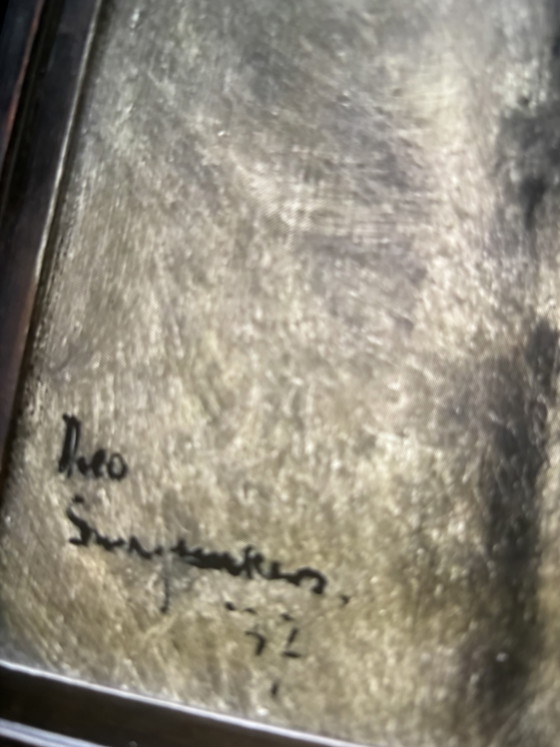 Gemälde eines Bergmanns, signiert von Theo Swagemakers, europaweit bekannter Porträtmaler (photo 4 of 10)