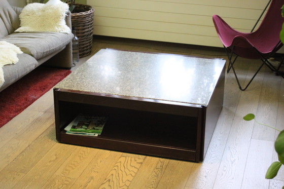 Image 1 of Angelo Mangiarotti 4D Coffee Table for Molteni, Italy 1960s