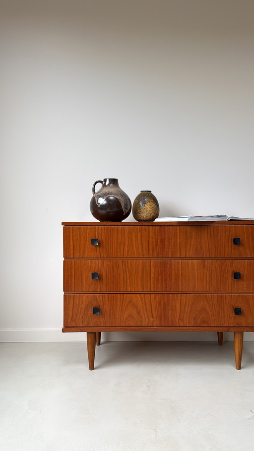 Vintage houten ladekast