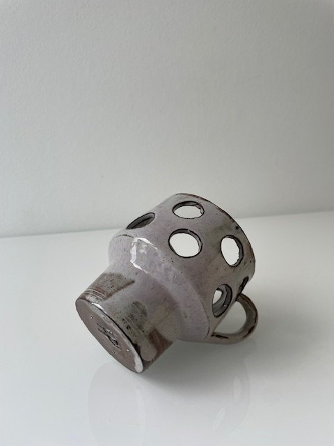 Image 1 of Vintage ceramic candle holder by Henk Potters - playful and sculptural design