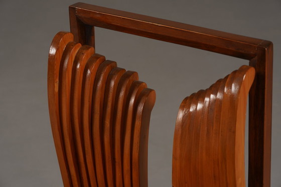 Image 1 of Chaises de salle à manger vintage au design sculptural unique, France années 1960, lot de 2