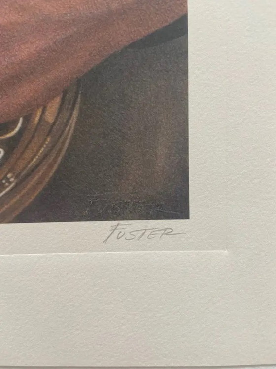Image 1 of Manolo Fuster. Lithographie « Émotion », édition limitée, signée au crayon