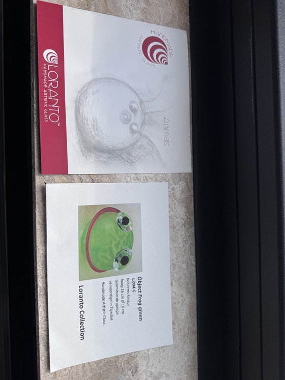 Image 1 of Grote Boheems kristal kikker-Loranto-Gelimiteerde oplage