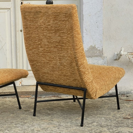 Image 1 of Een paar Geneviève Dangles fauteuils voor Burov