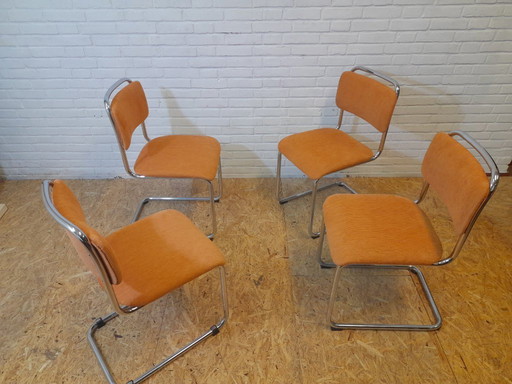 Set di 4 sedie da pranzo Gispen 101