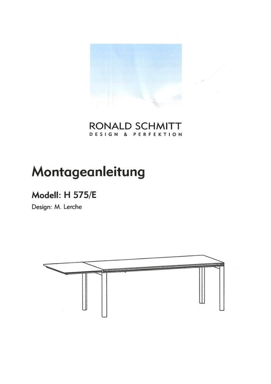 Eetkamerset (Ronald Schmitt Eettafel En 6 Framati Eetkamerstoelen) – Metal (photo 8 of 11)