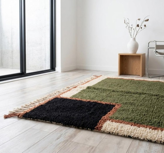 Tapis marocain élégant – Laine des montagnes de l'Atlas, fait main, 250 cm x 150 cm – Cotton (photo 3 of 7)