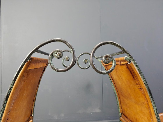 Image 1 of Spanische schmiedeeiserne Esszimmerstühle, 1960er Jahre