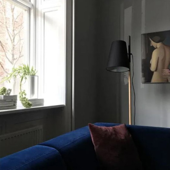 Image 1 of Frandsen – Hideout Floor Lamp – Black / Oak