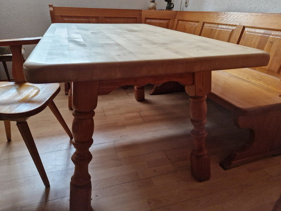 Image 1 of Corner bench, table, chair