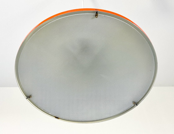 Pedant lamp designed by Hams Agne Jakobsson for AB Markaryd Sweden, Ceiling lights, Metal, Orange (photo 6 of 9)