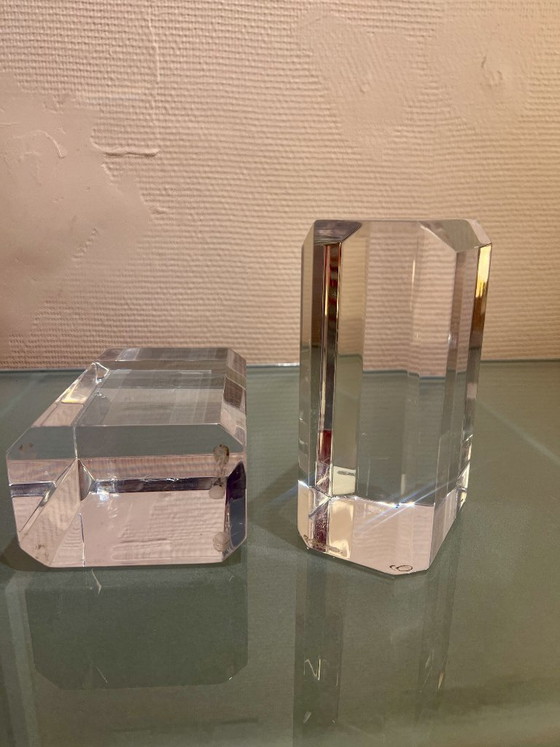 RITTS Bookends, astrolite lucite, 1970s – Decorative Objects, Plexiglass (photo 3 of 5)