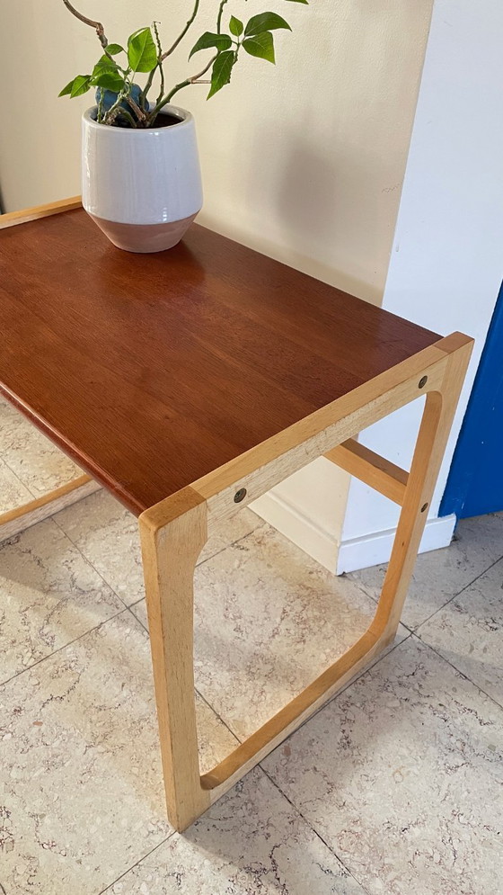 Image 1 of Tavolino da caffè vintage in legno esotico