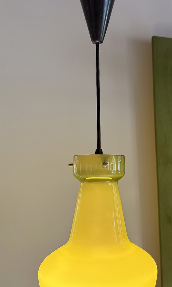 Image 1 of Lampada a sospensione Targetti Sankey in vetro opalino verde