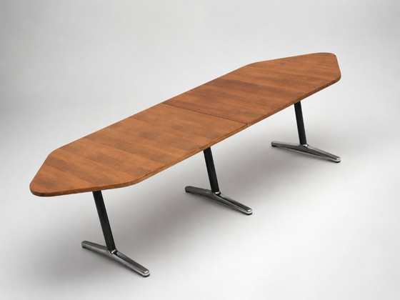 Image 1 of Large Vintage Conference Table / Dining Table from the 1970s