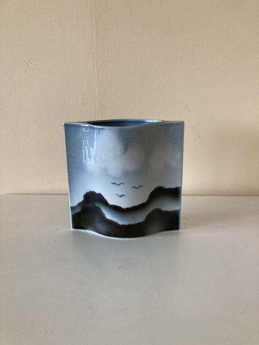 Vase vintage par Yves Mohy pour Virebent