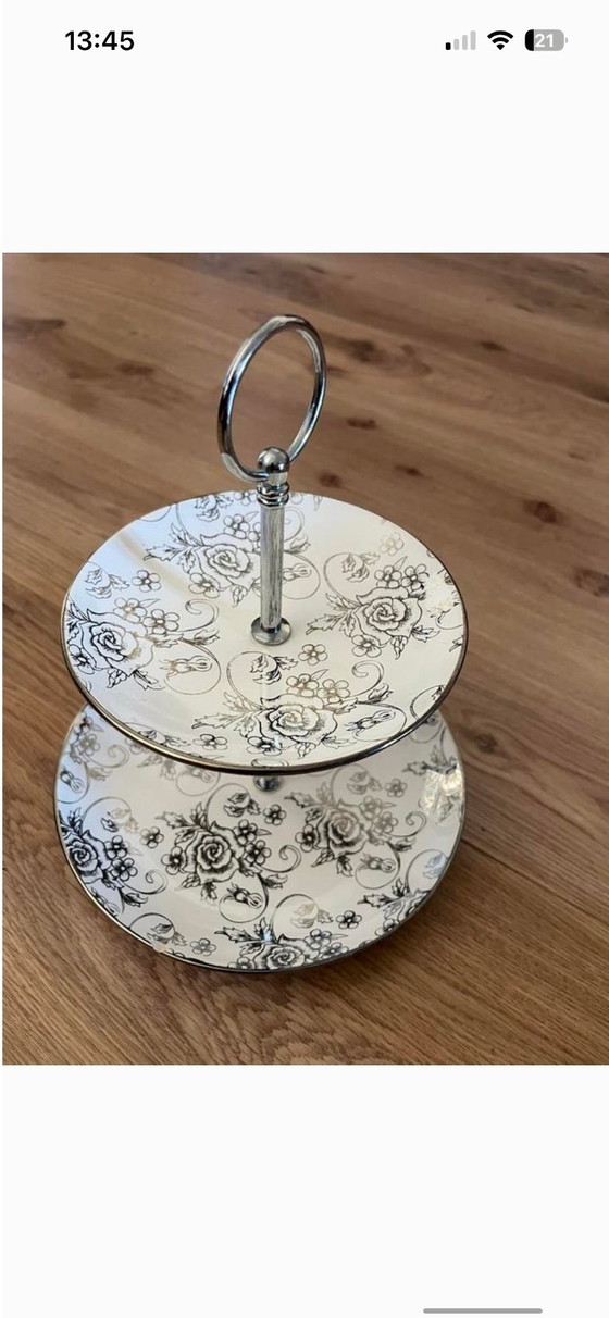 Image 1 of Juego de té con soporte de varios niveles