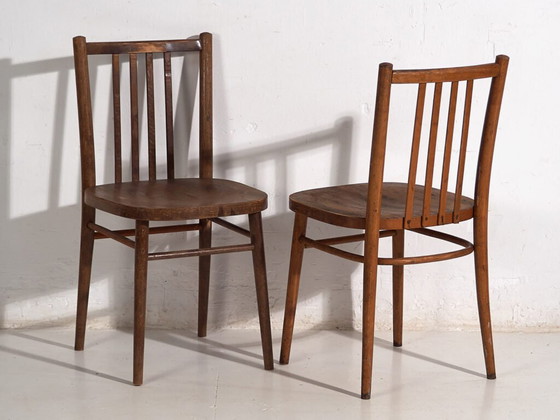 Vintage TON bentwood chairs (c.1960). Set of 2 pieces #13 – Dining chairs (photo 11 of 40)