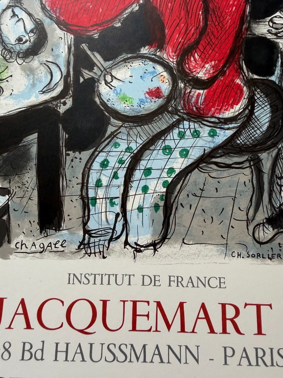 Image 1 of Marc Chagall (1887–1985), La Ruche et Montparnasse Exhibition Poster (1979, Musée Jacquemart-André), Printed in France