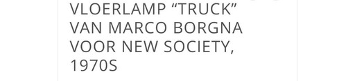 Stehleuchte Truck Marco Borgna