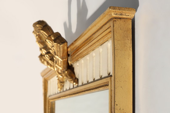 Image 1 of French Gild and Creme Framed Louis Philippe Style Mirror