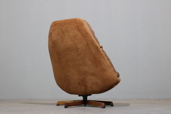 Image 1 of Fauteuil pivotant danois du milieu du siècle de Madsen & Schubel, années 1960
