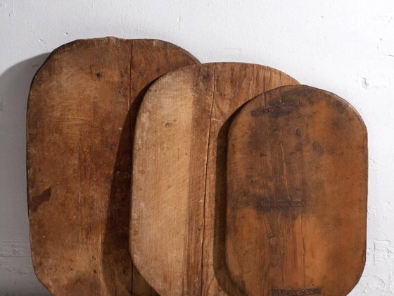Große antike Schneidebretter (ca. 1920). 3er-Set #18 – Küchenzubehör, Wood, Rustic (photo 2 of 13)