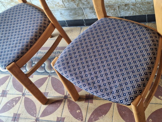Image 1 of Paar Deense Morten eetkamerstoelen ontworpen door Niels Koefoed