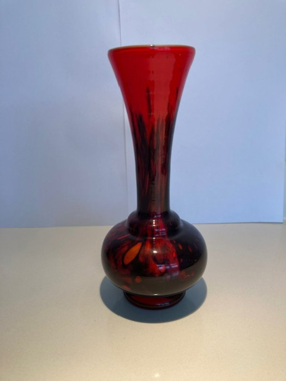 Image 1 of VB Opaline Florence vase designed by Carlo Moretti