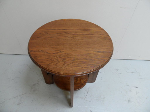 Art Deco round coffee table