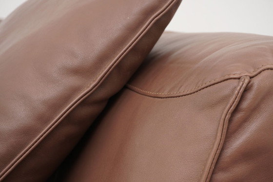 Image 1 of Rolf Benz Mio suite, bank, sofa, hoekbank, leer, bruin