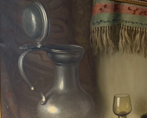 Image 1 of Subliem olieverfstilleven van Anthonie Althuijzen (1897-1963)