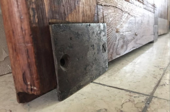 Image 1 of Pair of Vintage Oak Sliding Doors France