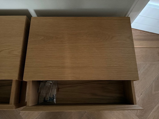 Image 1 of AM.PM Oak Design Nightstands (2x)