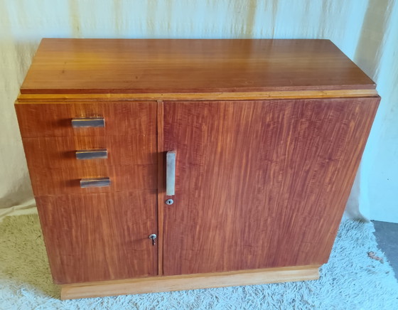 Buffet Art-Déco En Teck - Années 30/40 – Wood (photo 2 of 12)