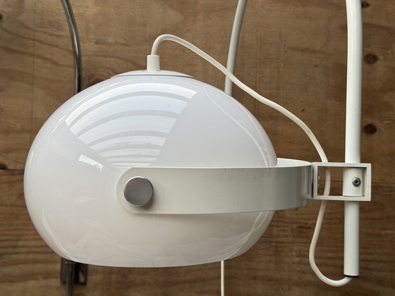 Image 1 of White Retro Mushroom Wall Lamp by Dijkstra – 1970s Space Age Design